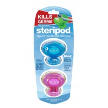 La solución para las bacterias en los cepillos de dientes Steripod ST-201 Azul-Rosado
